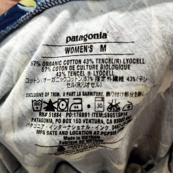 Patagonia Womens Lithia Skirt Convertible Halter Top Floral Organic Cotton Med - Picture 5 of 10